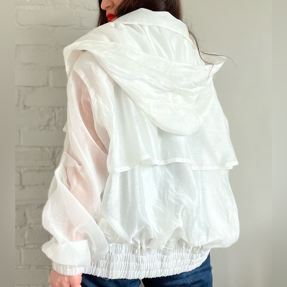 FenG CHen WANG Sheer White Jacket Luxury Size Large - Picture 3 of 16